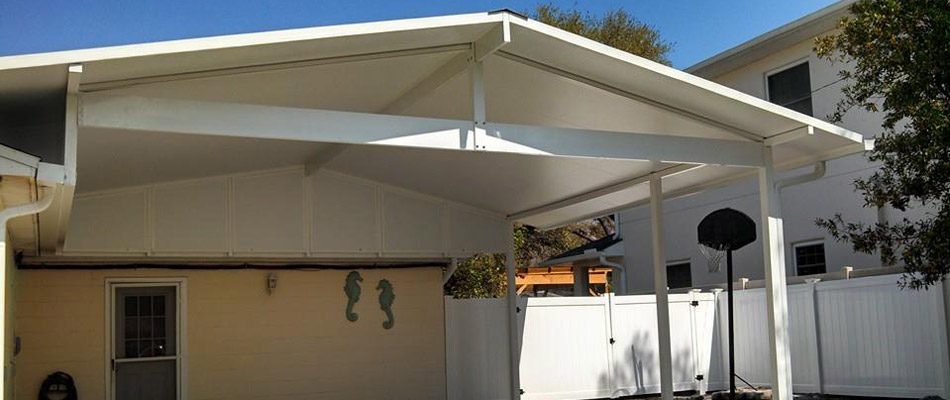 Aluminum carports protect cars from the elements in Plant City, FL.